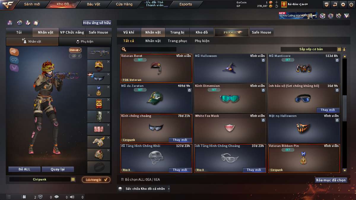 shop acc cf uy tin gia re